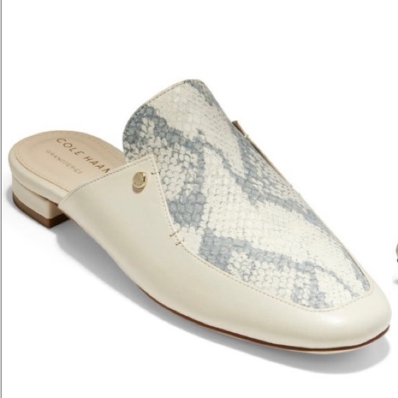 Cole Haan Shoes - Cole Hann Mule Grand Series Ryan Snakeskin